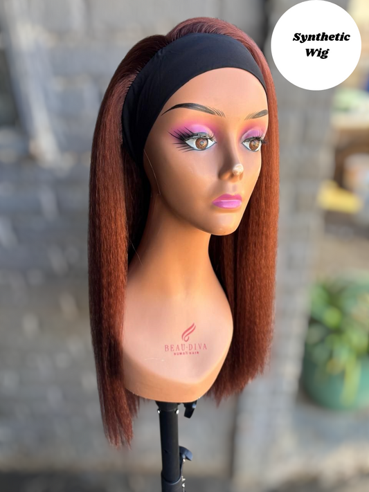 Color #33 Synthetic Headband Wig