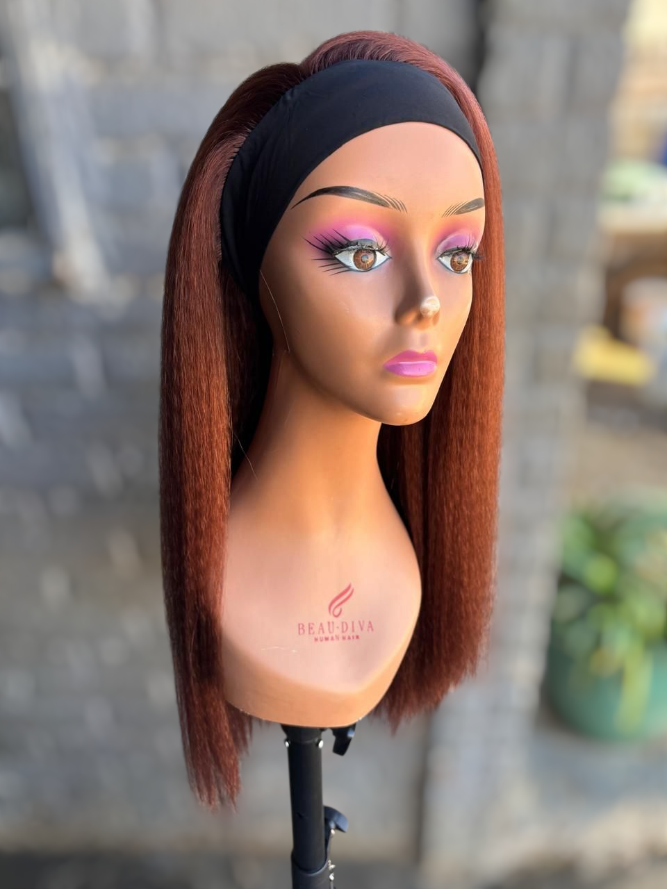 Color #33 Synthetic Headband Wig